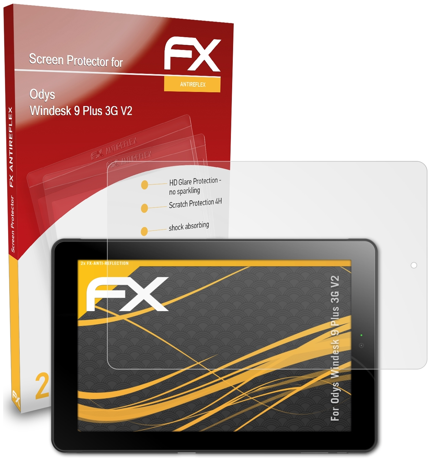 ATFOLIX FX-Antireflex Odys 3G 2x 9 Displayschutz(für Plus V2) Windesk