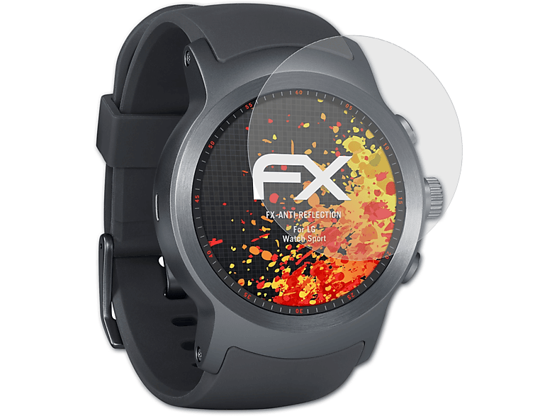 ATFOLIX 3x FX-Antireflex Displayschutz(für LG Sport) Watch