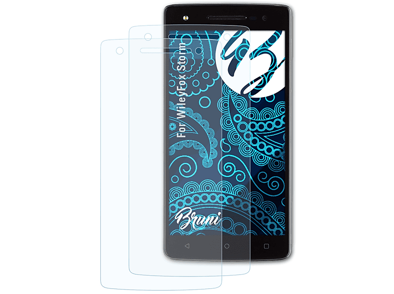 Schutzfolie(für 2x WileyFox BRUNI Basics-Clear Storm)