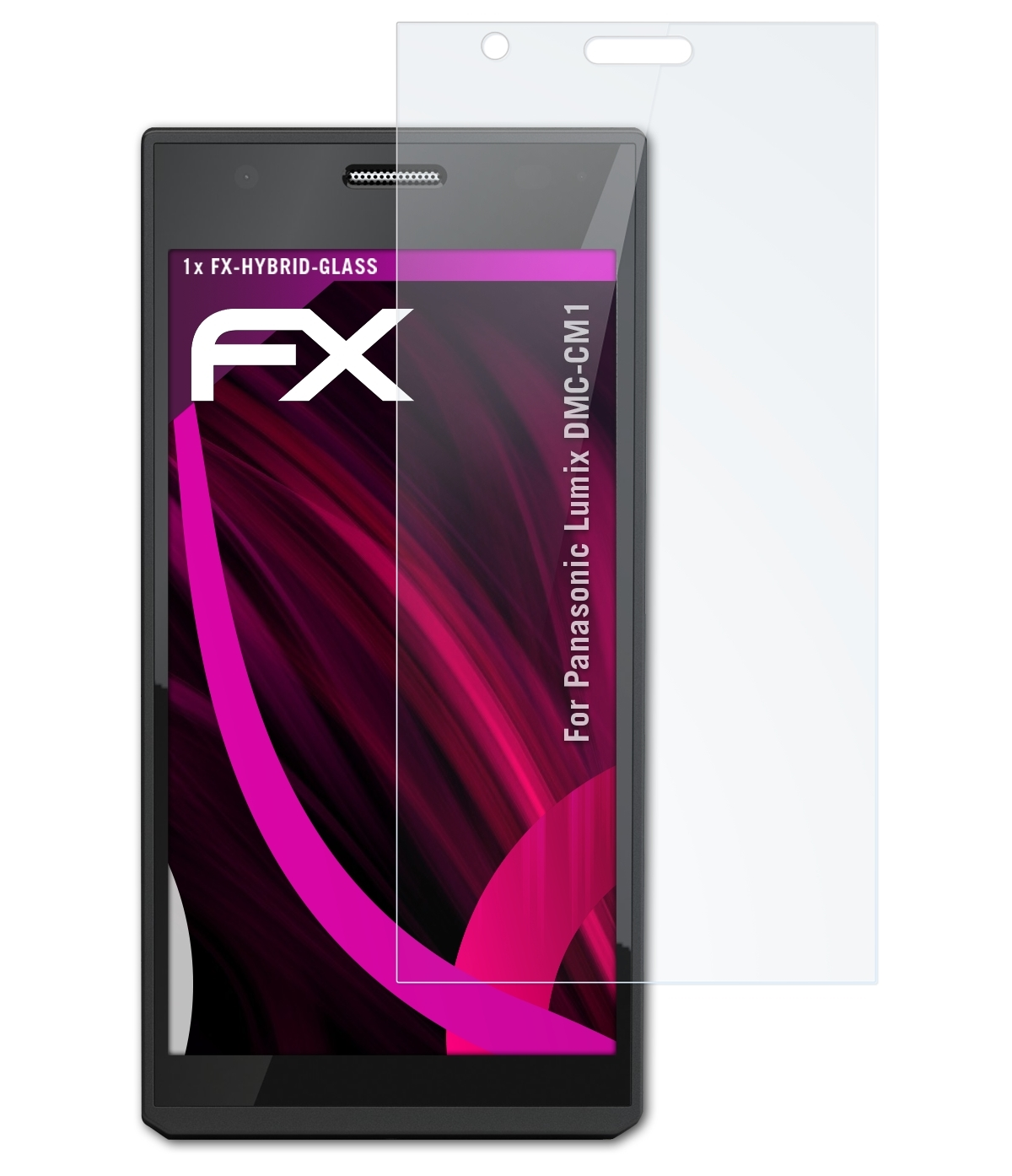 ATFOLIX DMC-CM1) FX-Hybrid-Glass Panasonic Schutzglas(für Lumix