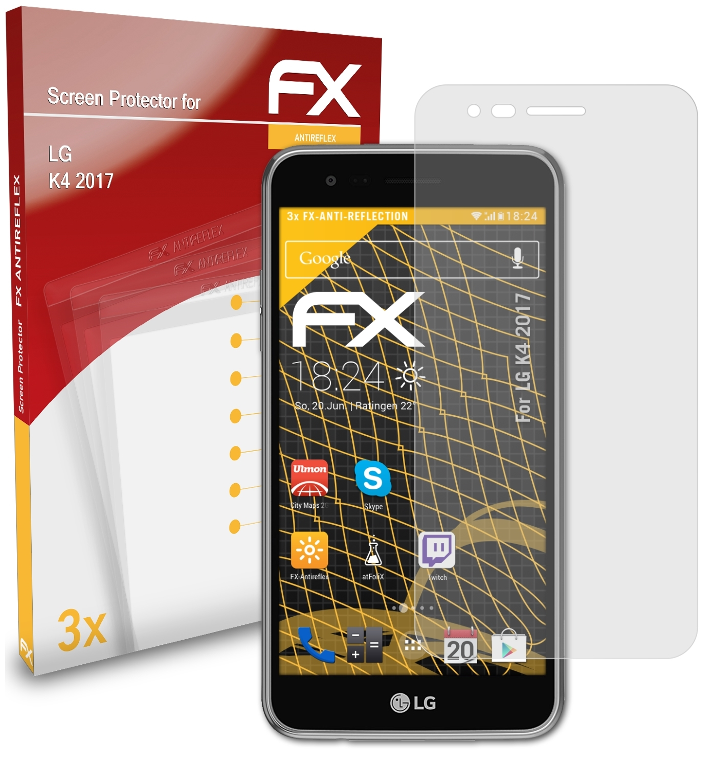 LG FX-Antireflex ATFOLIX 3x K4 Displayschutz(für (2017))