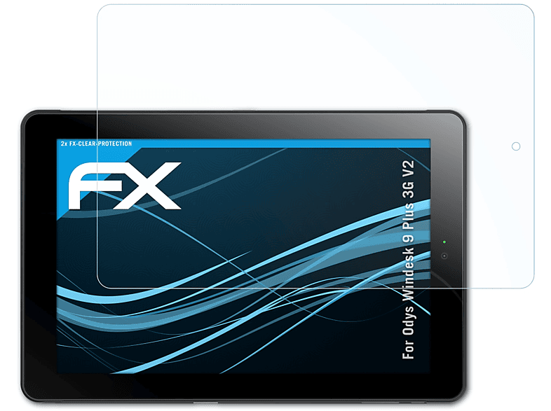 2x Odys Plus V2) 3G Displayschutz(für FX-Clear Windesk 9 ATFOLIX