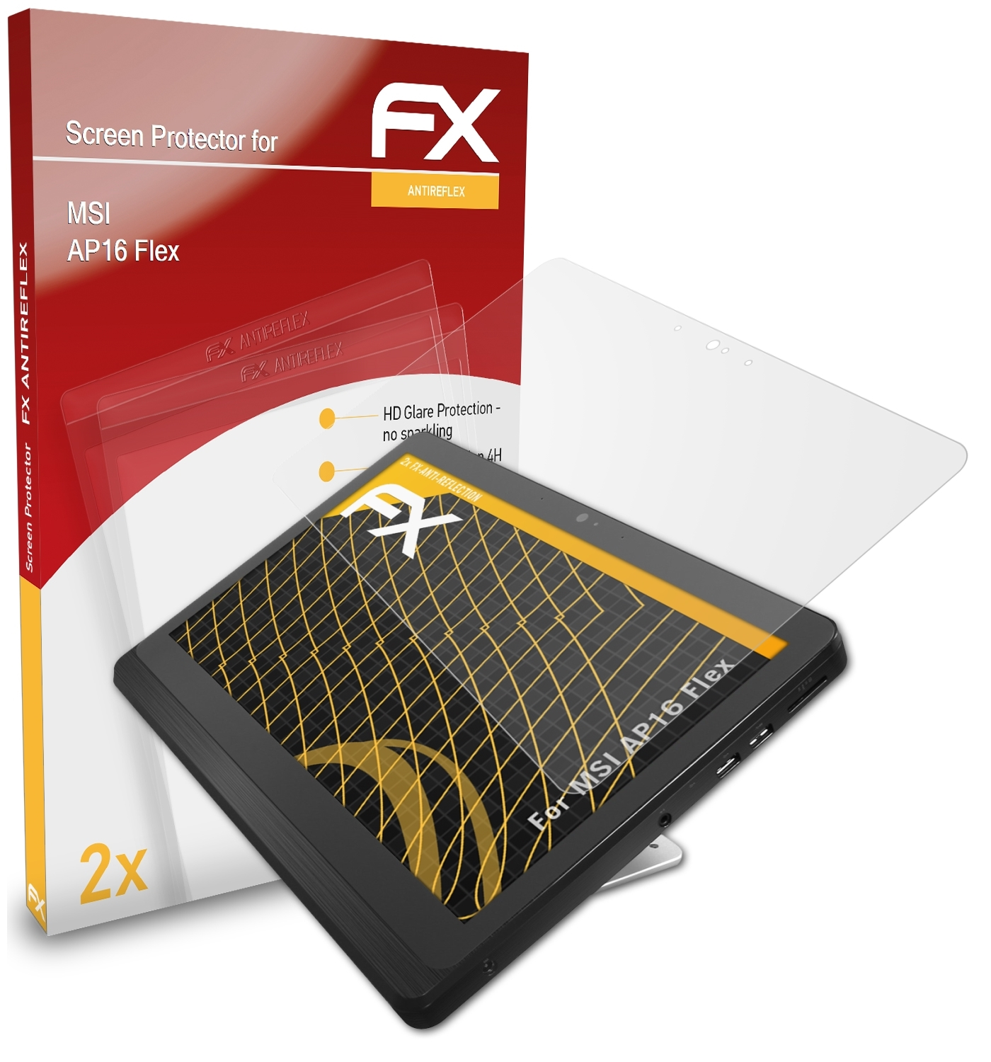 ATFOLIX 2x AP16 FX-Antireflex Flex) MSI Displayschutz(für