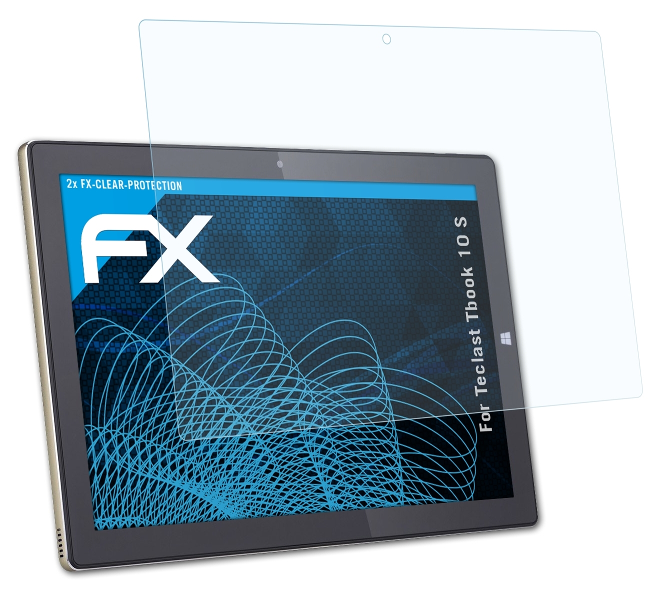 10 2x S) Displayschutz(für Tbook FX-Clear Teclast ATFOLIX