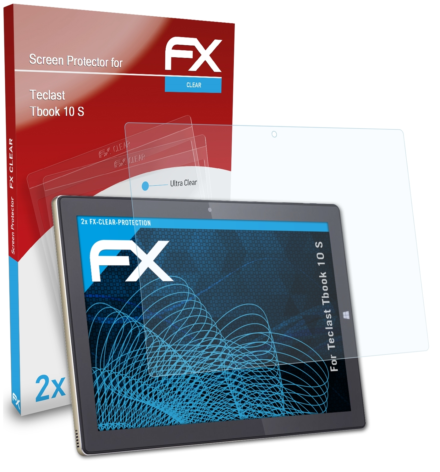 ATFOLIX 2x Teclast FX-Clear S) Displayschutz(für 10 Tbook