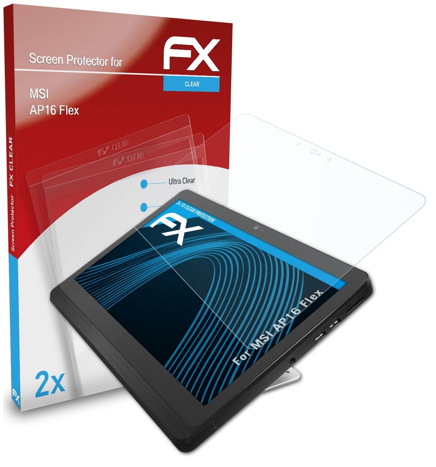 FX-Clear Flex) Displayschutz(für MSI 2x ATFOLIX AP16
