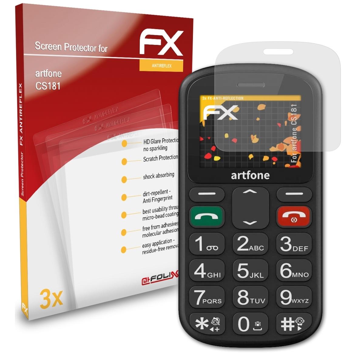 CS181) FX-Antireflex artfone Displayschutz(für 3x ATFOLIX