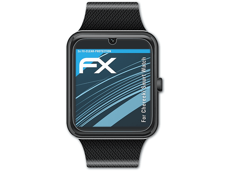 ATFOLIX 3x FX-Clear Smart Watch) Displayschutz(für Chereeki