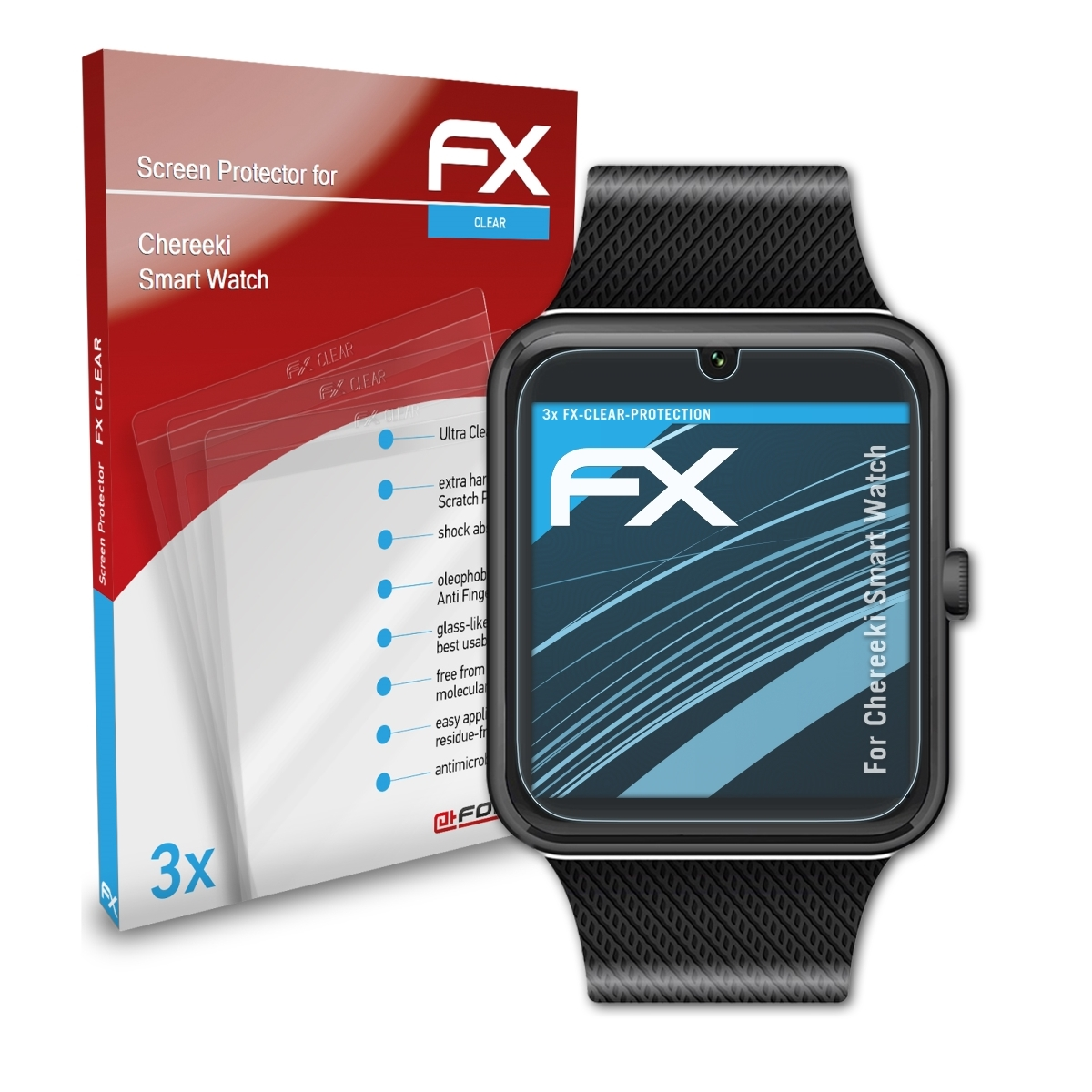 Watch) FX-Clear ATFOLIX 3x Smart Chereeki Displayschutz(für