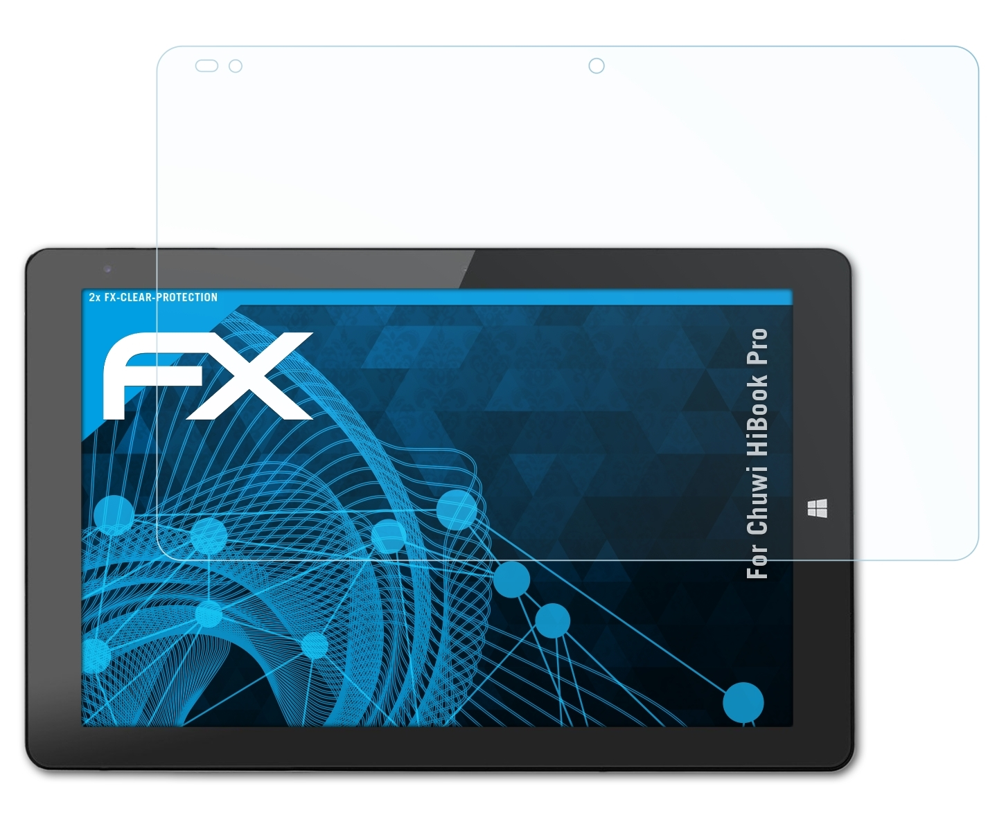 Displayschutz(für Chuwi Pro) 2x FX-Clear ATFOLIX HiBook