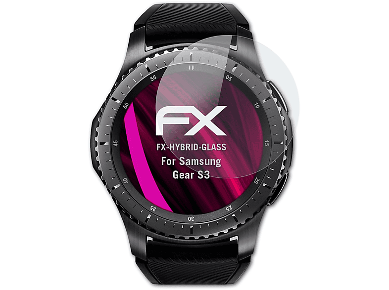 ATFOLIX FX-Hybrid-Glass Schutzglas(für Samsung Gear S3)