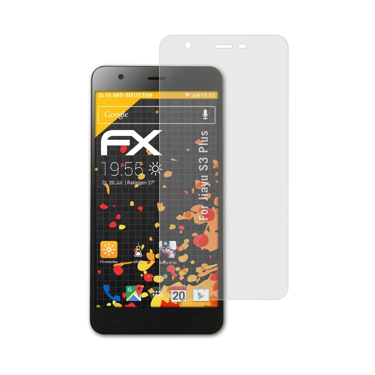 ATFOLIX 3x S3 FX-Antireflex Plus) Displayschutz(für Jiayu