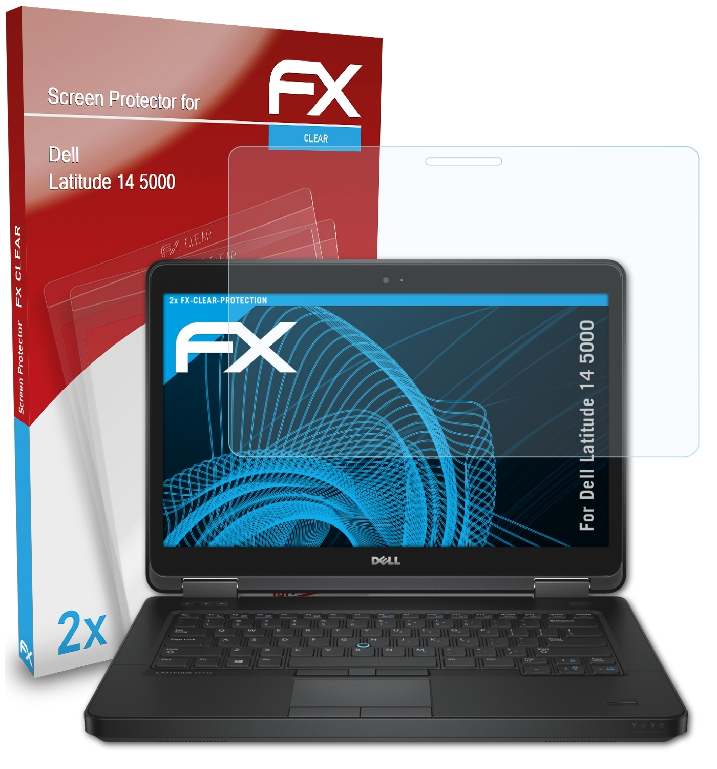 2x Latitude FX-Clear 14 Dell ATFOLIX Displayschutz(für 5000)