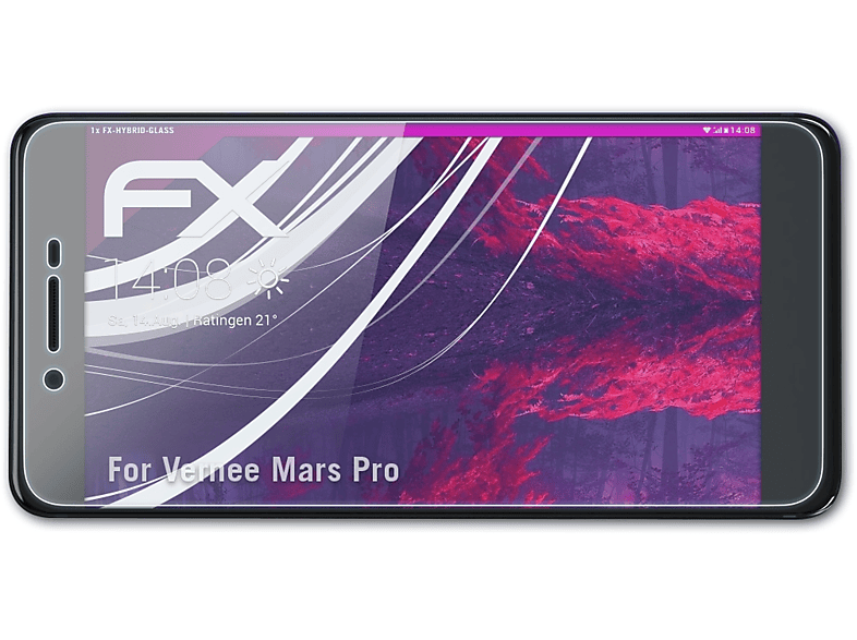FX-Hybrid-Glass Pro) Mars Vernee Schutzglas(für ATFOLIX