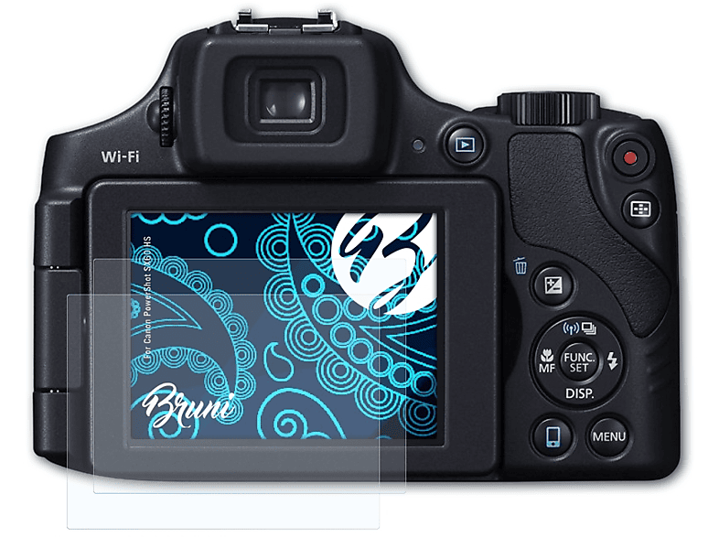 BRUNI 2x SX60 Schutzfolie(für PowerShot Basics-Clear HS) Canon