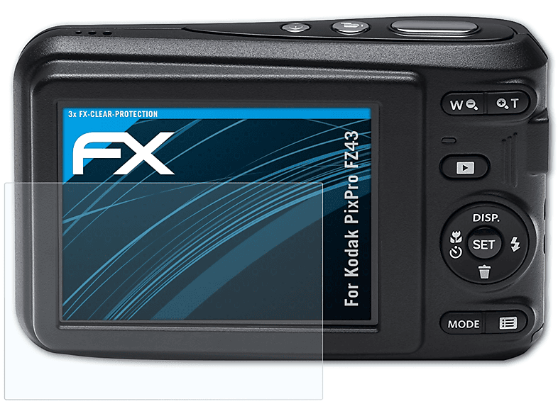 3x Displayschutz(für PixPro Kodak FZ43) ATFOLIX FX-Clear