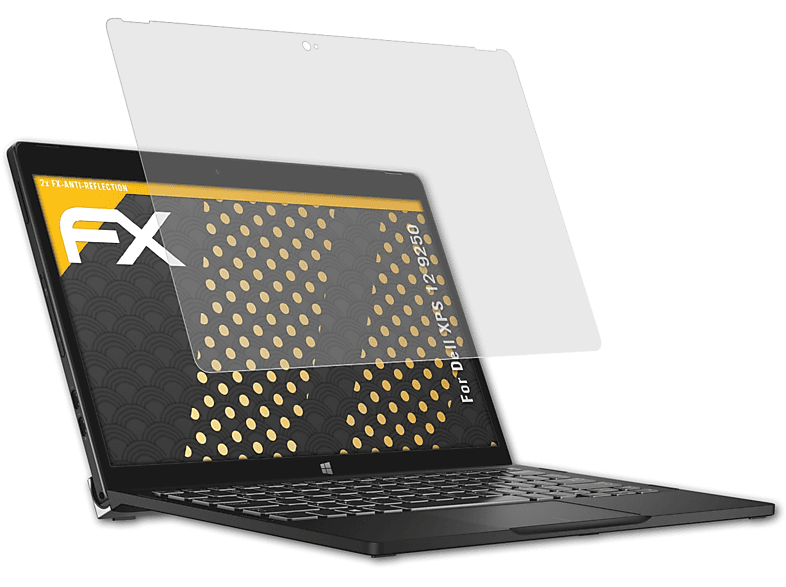 ATFOLIX 2x FX-Antireflex Displayschutz(für Dell XPS 12 (9250))