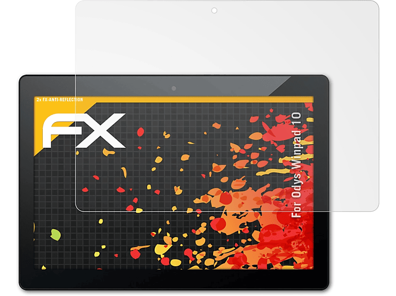 ATFOLIX 2x FX-Antireflex Displayschutz(für Odys Winpad 10)