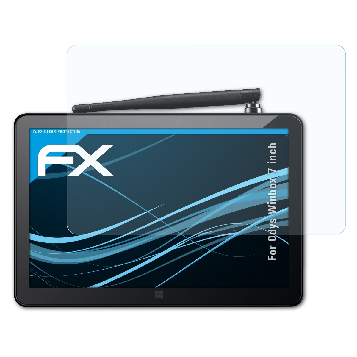 ATFOLIX 2x FX-Clear Displayschutz(für (7 Odys Winbox inch))