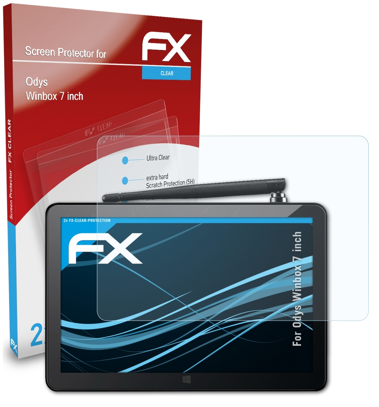 ATFOLIX Displayschutz(für Winbox 2x (7 FX-Clear Odys inch))