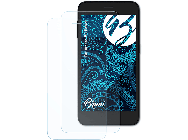 Archos Basics-Clear 2x 50 Power) BRUNI Schutzfolie(für