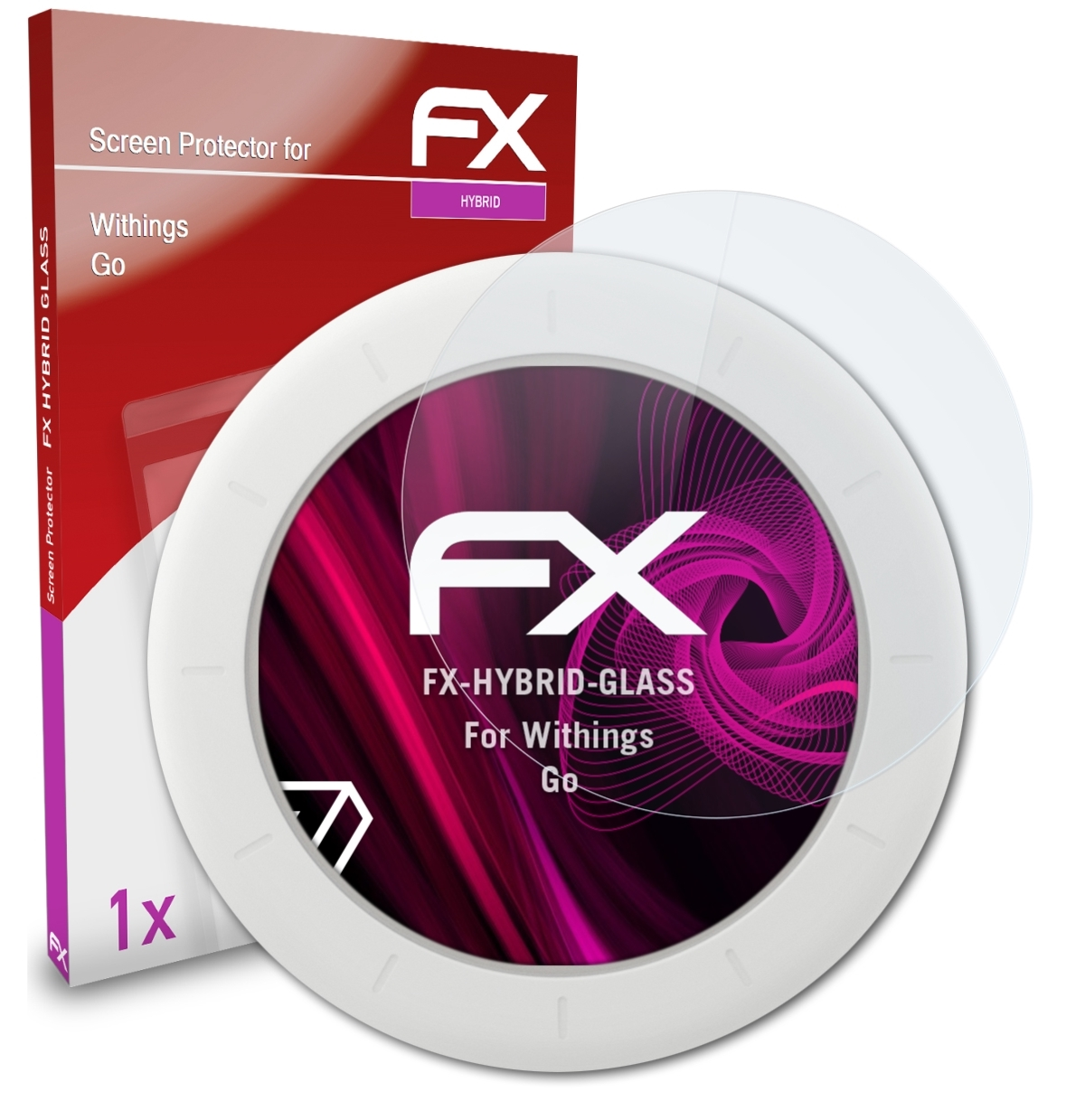 ATFOLIX FX-Hybrid-Glass Schutzglas(für Go) Withings