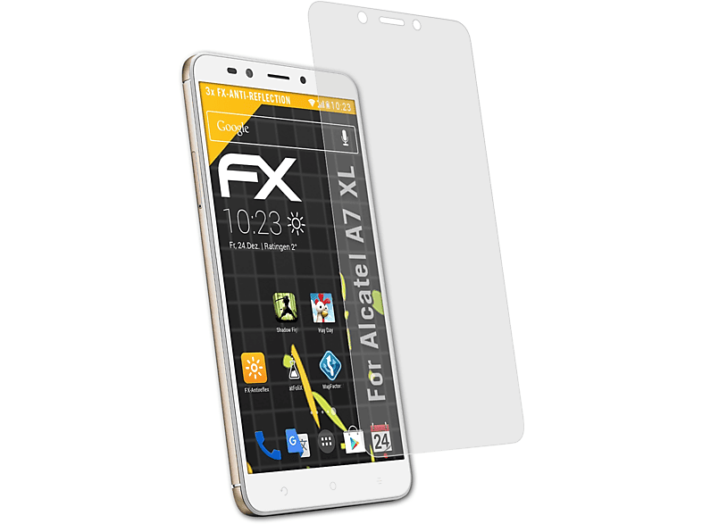 FX-Antireflex XL) Displayschutz(für 3x ATFOLIX Alcatel A7