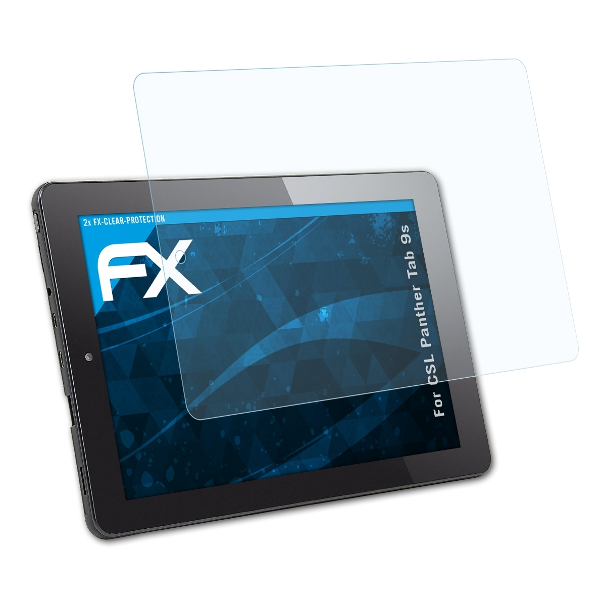 ATFOLIX 2x CSL Displayschutz(für Tab 9s) FX-Clear Panther
