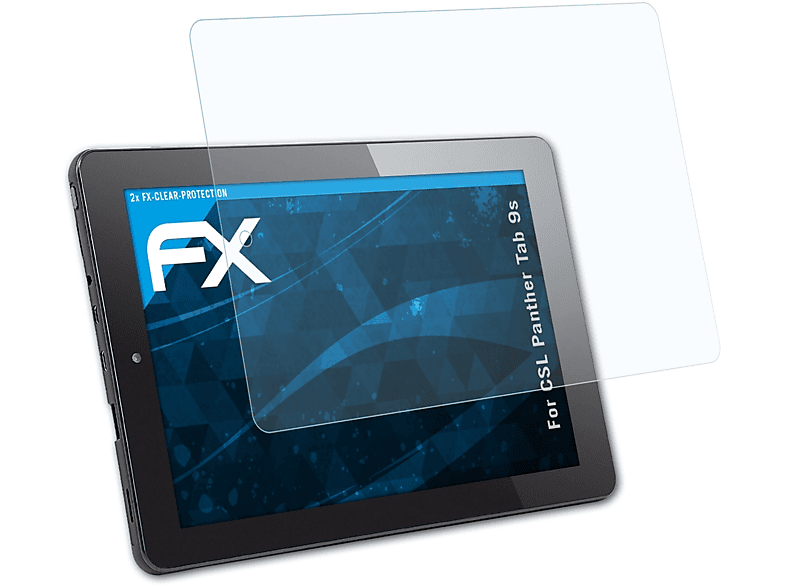 ATFOLIX 2x CSL Displayschutz(für Tab 9s) FX-Clear Panther