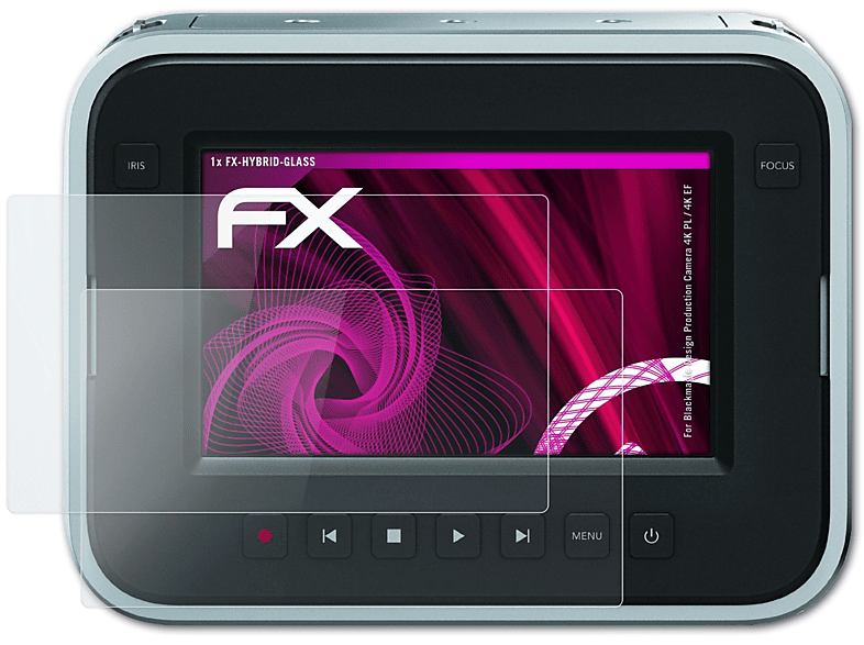 ATFOLIX FX-Hybrid-Glass Schutzglas(für / Blackmagic Design Production Camera 4K PL EF)) (4K