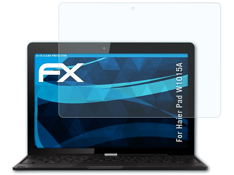 ATFOLIX 2x W1015A) FX-Clear Haier Displayschutz(für Pad