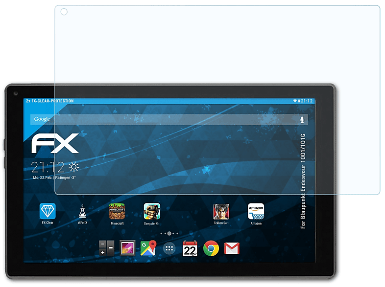1001/101G) FX-Clear Endeavour ATFOLIX 2x Blaupunkt Displayschutz(für