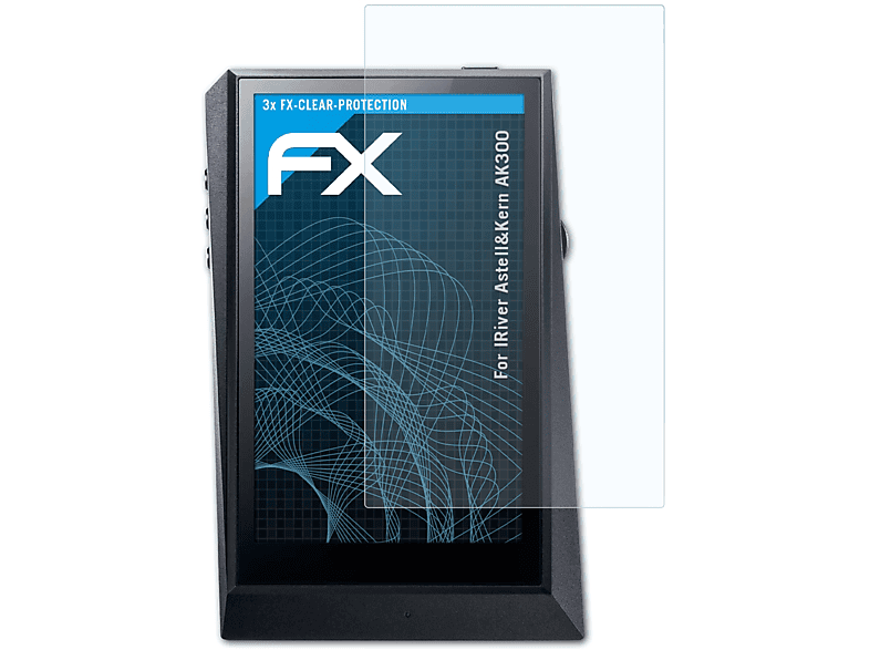 ATFOLIX 3x FX-Clear Displayschutz(für IRiver Astell&Kern AK300)