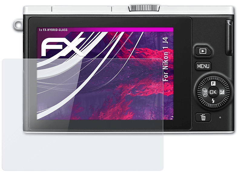 ATFOLIX FX-Hybrid-Glass Schutzglas(für Nikon 1 J4) | Kamera Schutzfolie