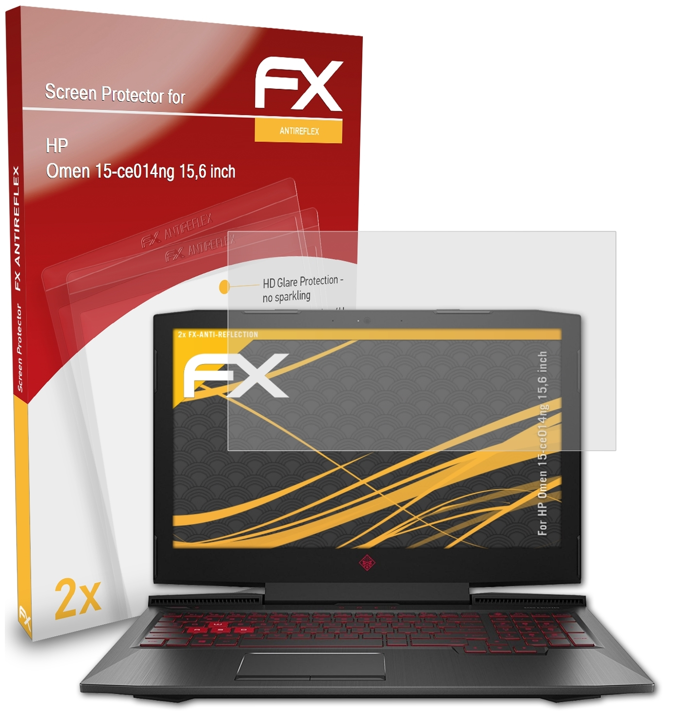 inch)) HP (15,6 Displayschutz(für FX-Antireflex 15-ce014ng 2x ATFOLIX Omen