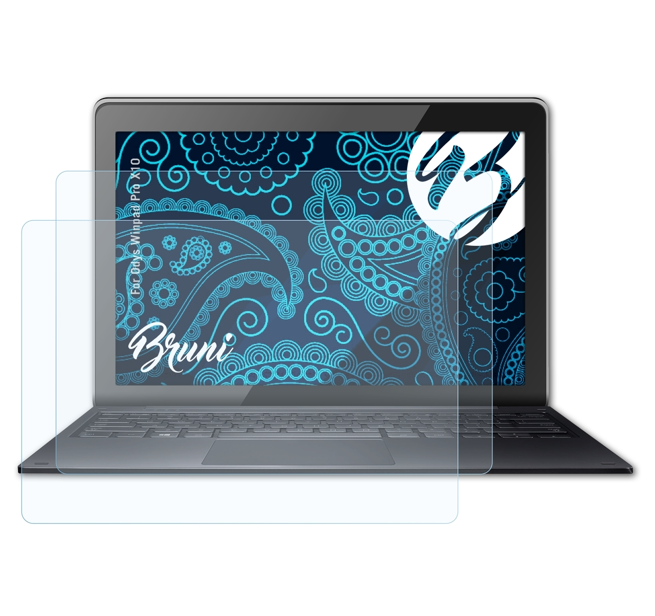 BRUNI 2x Basics-Clear Winpad Pro Odys Schutzfolie(für X10)