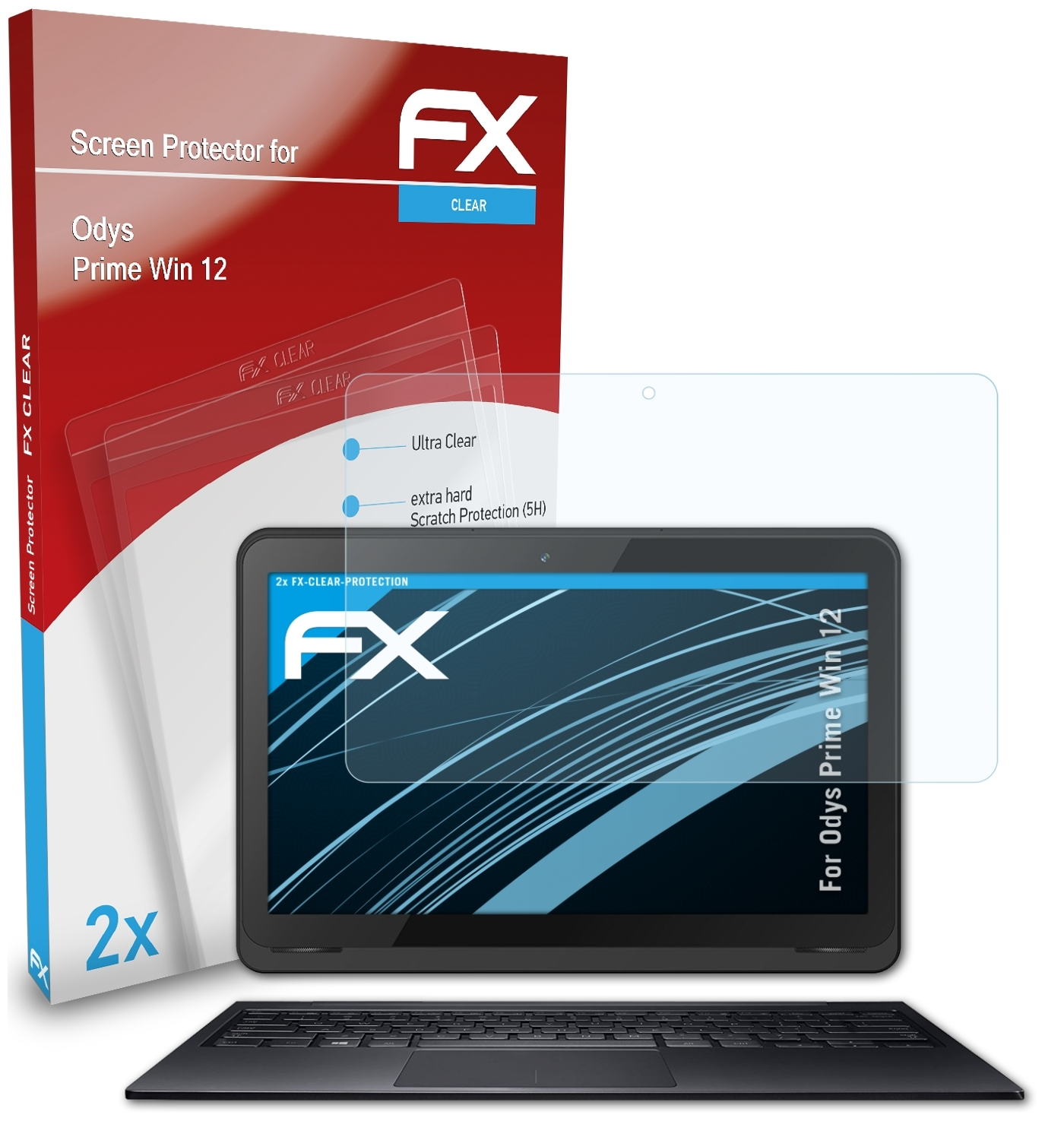 FX-Clear Odys Win Prime ATFOLIX 12) Displayschutz(für 2x