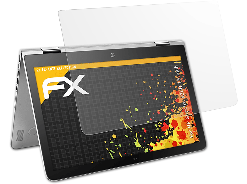 ATFOLIX 2x FX-Antireflex Displayschutz(für HP (15 inch)) Spectre x360