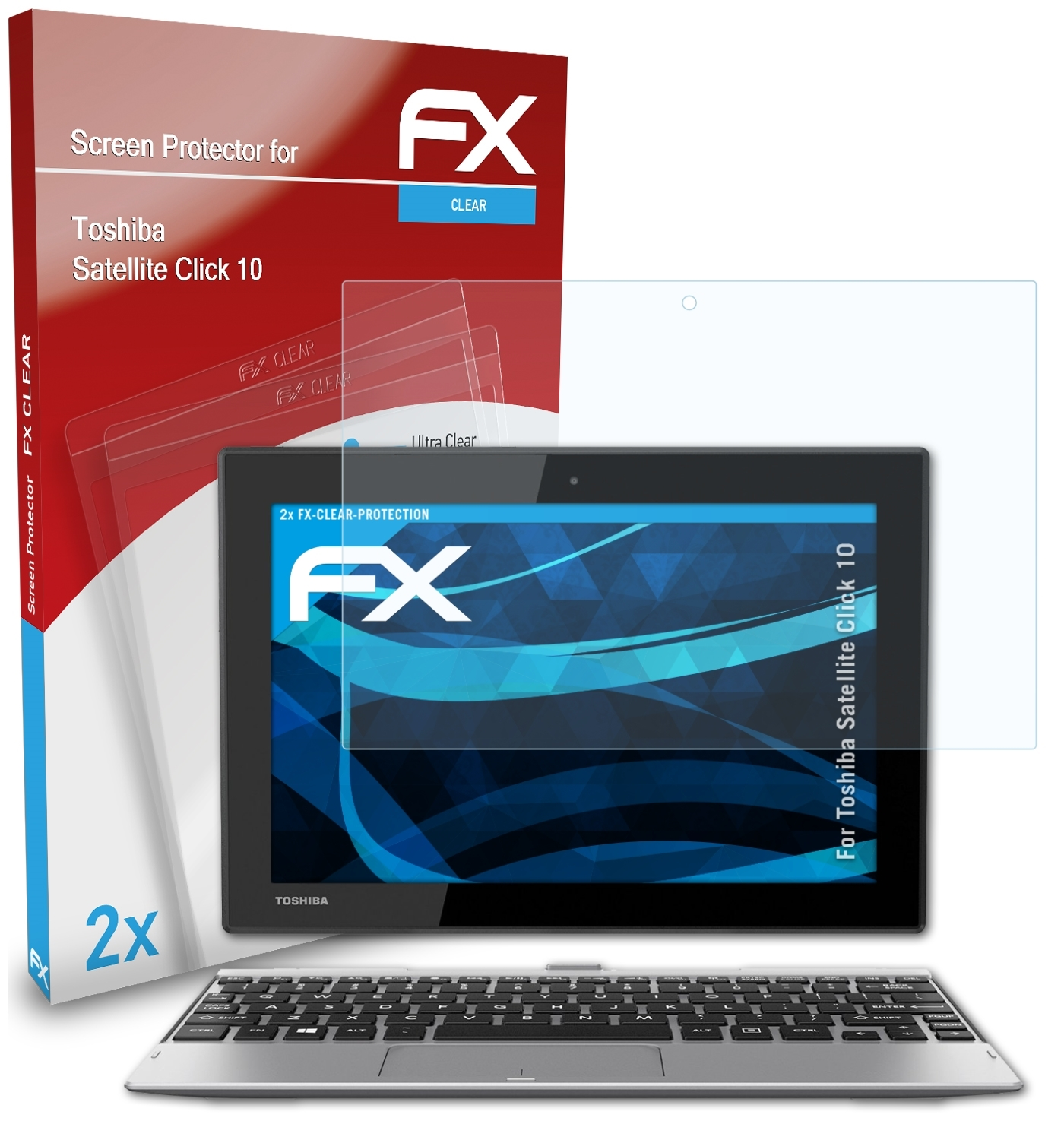 FX-Clear ATFOLIX Satellite 2x Click Displayschutz(für Toshiba 10)