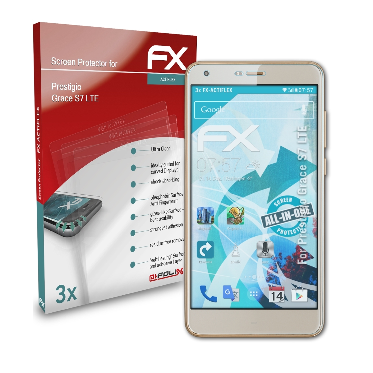 ATFOLIX FX-ActiFleX Displayschutz(für 3x S7 LTE) Grace Prestigio