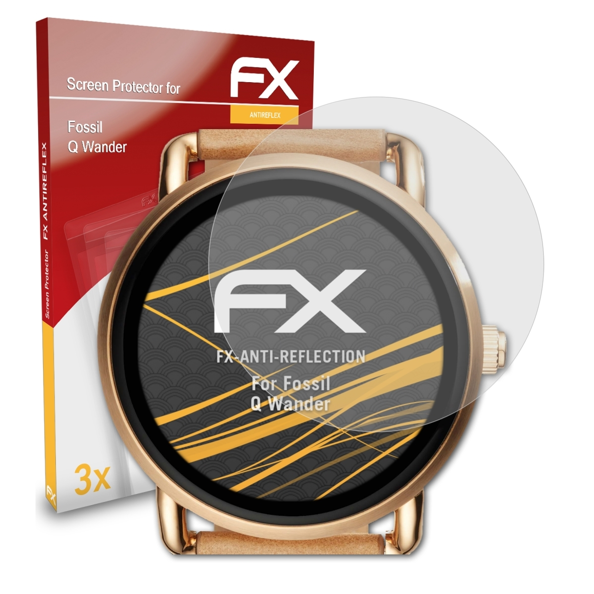Fossil Displayschutz(für 3x Wander) FX-Antireflex Q ATFOLIX
