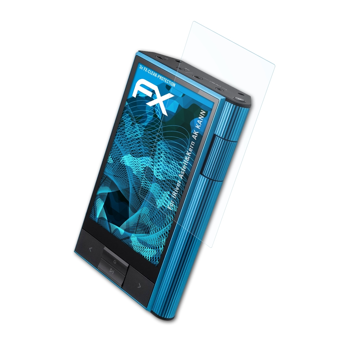ATFOLIX 3x Displayschutz(für Astell&Kern IRiver KANN) AK FX-Clear