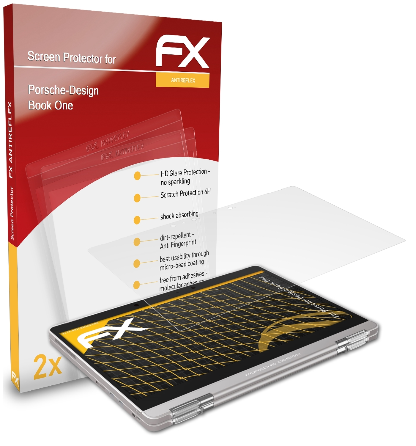 ATFOLIX 2x FX-Antireflex Displayschutz(für Porsche-Design One) Book
