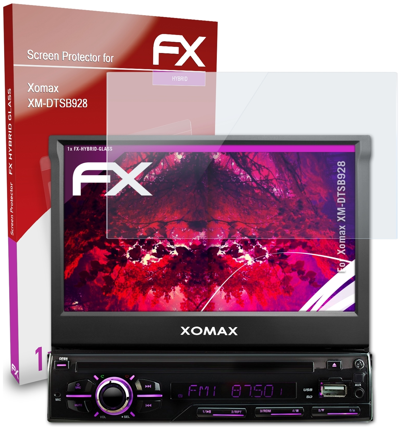 Xomax XM-DTSB928) Schutzglas(für FX-Hybrid-Glass ATFOLIX