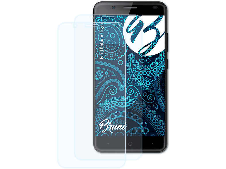 BRUNI Ulefone 2x Tiger) Schutzfolie(für Basics-Clear