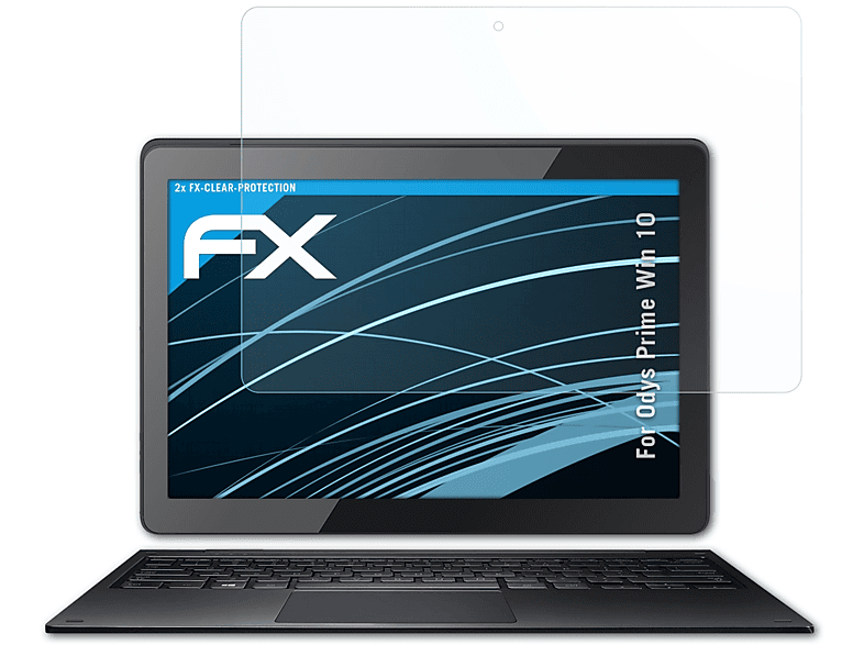 2x ATFOLIX 10) Prime Odys FX-Clear Displayschutz(für Win