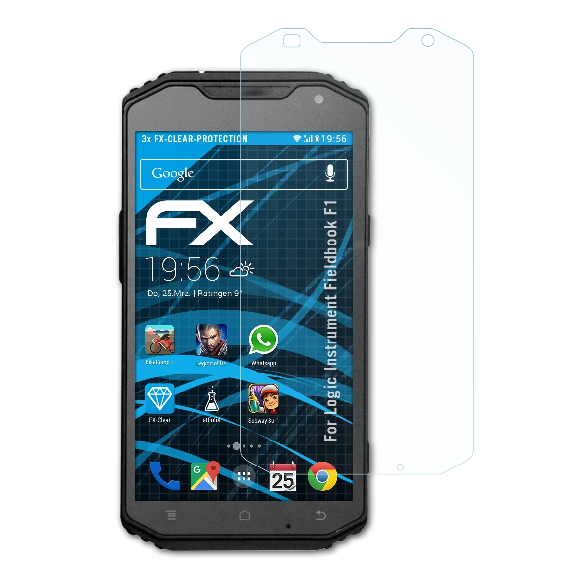 Fieldbook F1) FX-Clear ATFOLIX Displayschutz(für 3x Logic Instrument