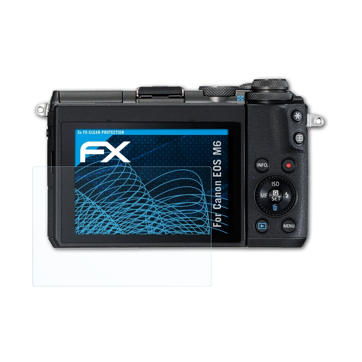ATFOLIX 3x FX-Clear M6) EOS Displayschutz(für Canon