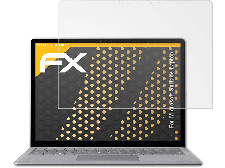 ATFOLIX 2x FX-Antireflex Displayschutz(für Microsoft Surface Laptop)
