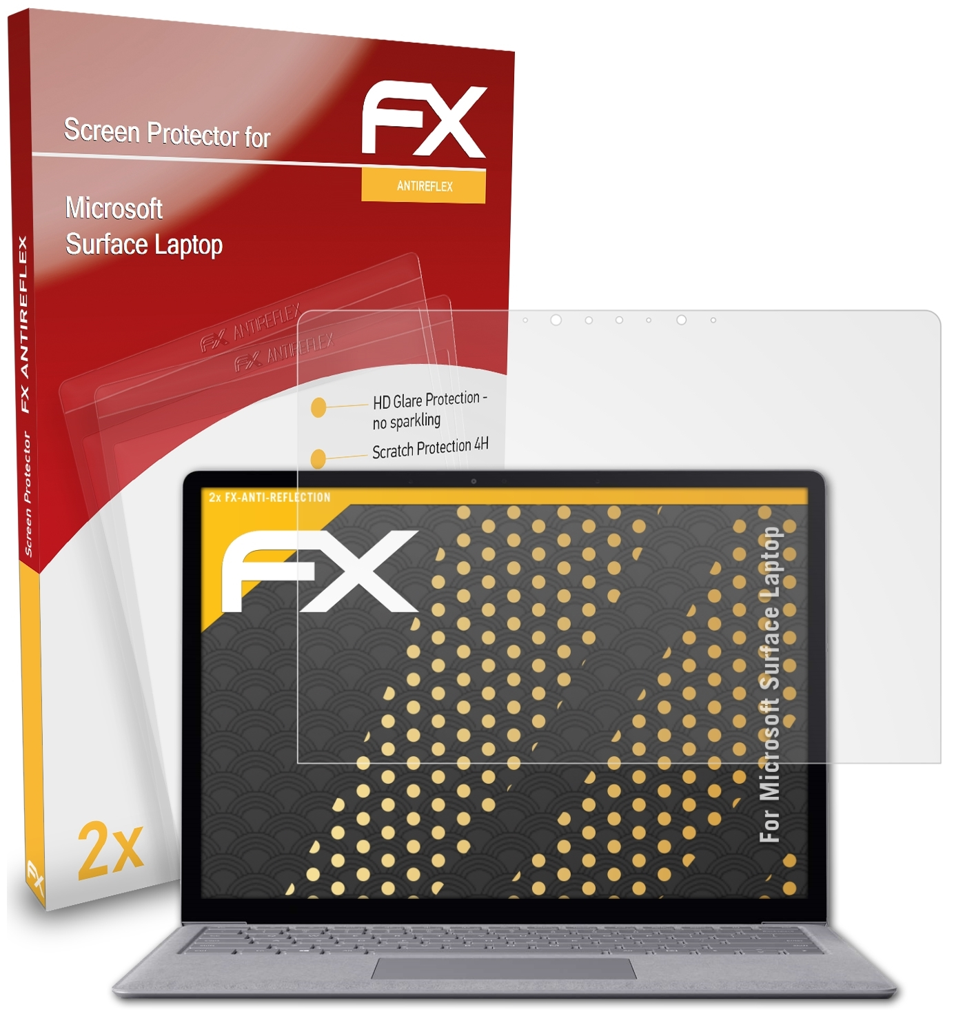 ATFOLIX 2x FX-Antireflex Surface Displayschutz(für Laptop) Microsoft